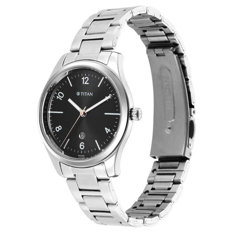 Titan Trendsetter Black Dial for Ladies 2639SM08