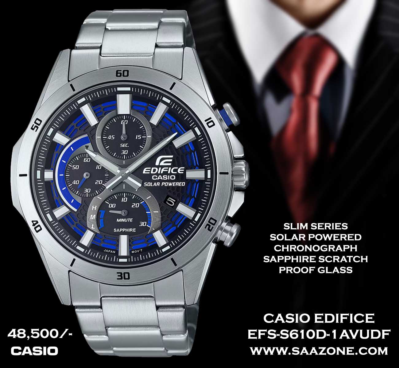 Casio Edifice Premium EFS-S610D-1AVUDF SOLAR POWERED