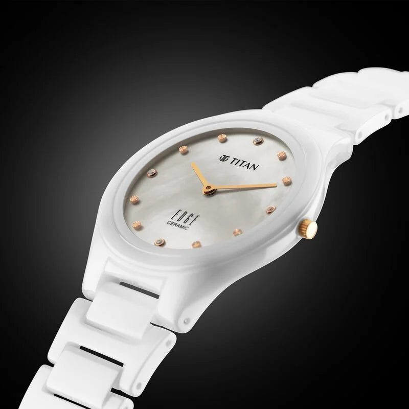 Titan Edge Ceramic Diamond Series for Ladies - 2653KC03 - Slimmest Ceramic Timepiece in the World