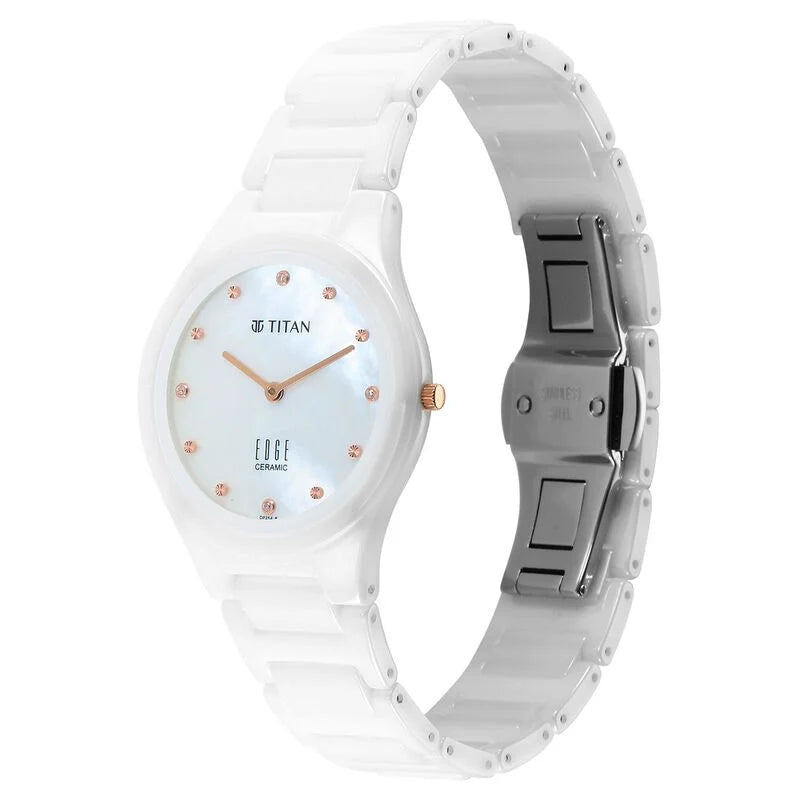 Titan Edge Ceramic Diamond Series for Ladies - 2653KC03 - Slimmest Ceramic Timepiece in the World