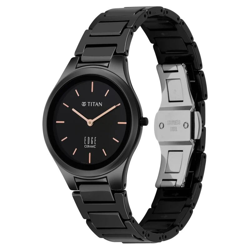 Titan Edge Ceramic Series for Ladies - 2653NC01 - Slimmest Ceramic Timepiece in the World